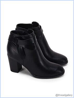 Faux Suede Chelsea Ankle Boots Stacked Heel Side Bowtie Zip